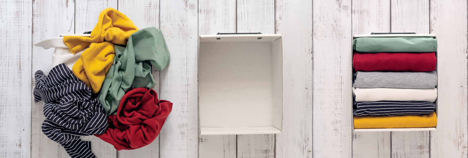 Folding Clothes In Stages 1920X650